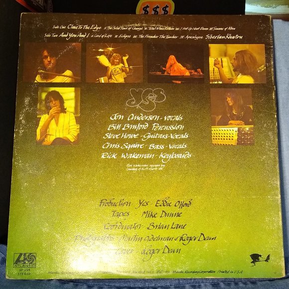 YES, Close To The Edge 1972 Textured gatefold Vinyl record - Picture 2 of 5